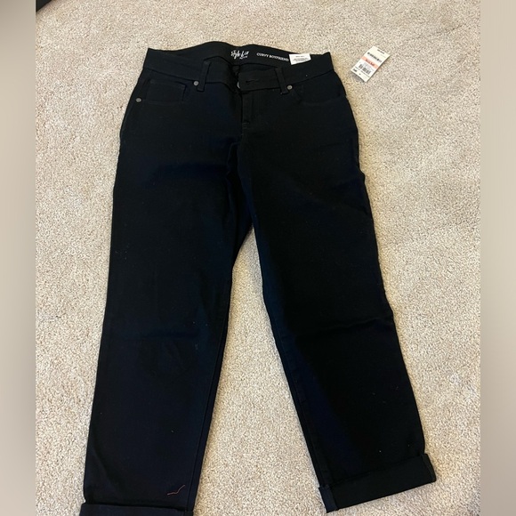 NWT style & co petite curvy boyfriend jeans - Picture 1 of 3